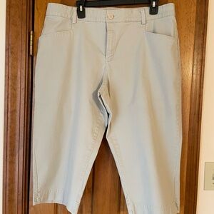 Lee Tan Capris Tailored Flat Front